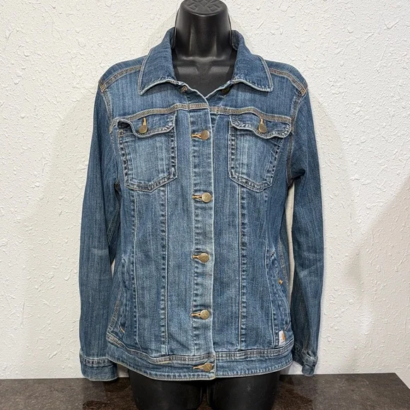 Women's Carhartt Denim Jacket Size Medium - Picture 4 of 8